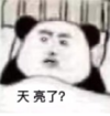 暴漫 文字表情包 天亮了 搞笑 逗 沙雕