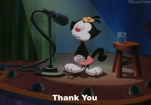 米老鼠 90年代 动画 演讲 屈膝礼 可爱 感谢 thank you