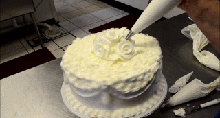 蛋糕 雕花 奶油 食物
