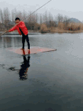 逗比 轻舟 落水 搞笑