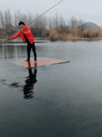 逗比 轻舟 落水 搞笑