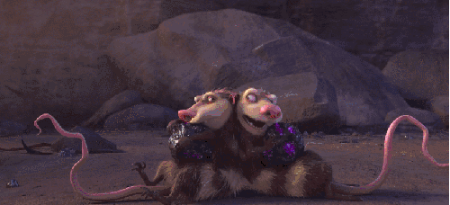 冰川时代5 动物 吸引 搞笑 电影 磁石 表情包 负鼠