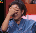 脱口秀大会 何洁 捂脸 soogif soogif出品