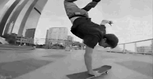 滑板 skateboarding 倒立 炫技 高手 会玩 花式 翻转