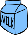 贴纸 卡通 milk 牛奶