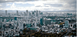 城市 日本 白云 移轴摄影 迷你东京 高楼