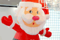 圣诞老人 可爱 白色圣诞节 红色衣服 喜庆