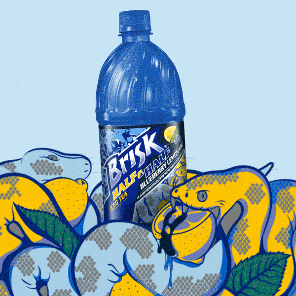 柠檬 蓝色 蛇 还挺有 轻快的 这是活跃的婴儿 轻快的冰茶 蛇 蓝莓柠檬水