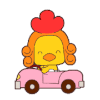 卡通 小鸡 搞笑 萌萌哒