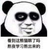 暴漫 文字表情包 看到这熊猫眼了吗 熬夜学习熬出来的 逗 搞笑 沙雕