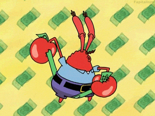 海绵宝宝 SpongeBob 蟹老板 搓澡 搓屌 洗屁股 纸币