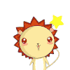 花朵 大眼睛 星星 狮子