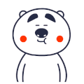 卡通 小熊 吹泡泡 可爱