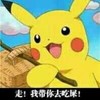 皮卡丘 吃货 开心 我带你去吃屎