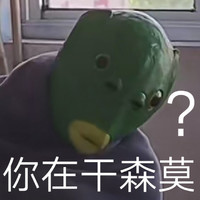 绿头鱼 头套 你在干什么 惊讶 搞怪 逗