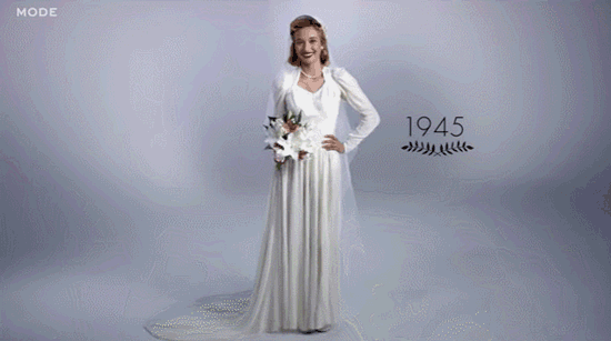 新娘 新婚 婚纱1945