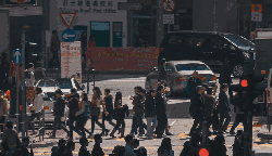 城市 旅游 行人 街道 香港 HONG&KONG&Time&Lapse