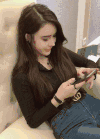 美女 手机 长发 手表