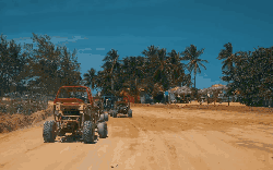 多米尼加共和国 椰子树 沙滩 沙滩车 纪录片 蓬塔卡纳 风景