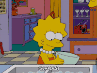 动漫  辛普森  拿碗
