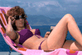 retro peek bikini woman sexy beach sunglasses what babe shades