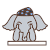 表情包 默默象 眼保健操 默默