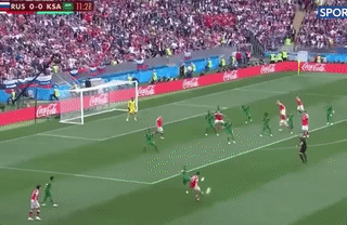 世界杯 俄罗斯 沙特阿拉伯 5-0 揭幕战