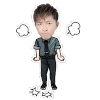 韩庚 跺脚 恶搞 动漫