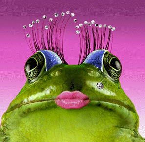 青蛙 献吻 亲亲 爱心