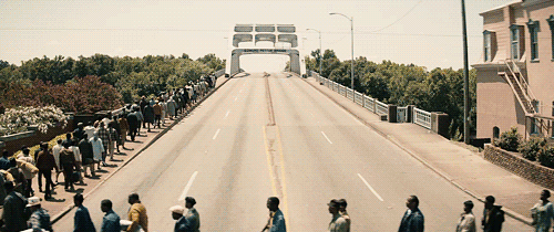 大桥 人群 排队 行走