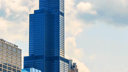 建筑 芝加哥 蓝天 白云 architecture