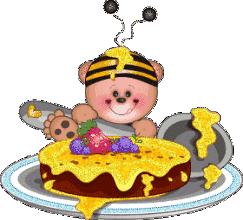 动漫 小蜜蜂 蛋糕 美食