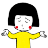 卡通 女孩 叹气 可爱