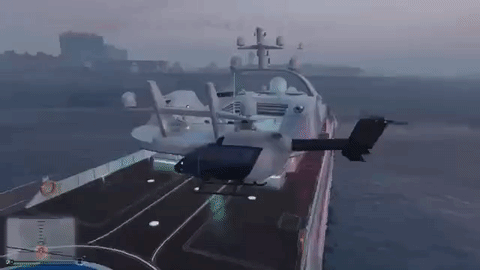 游艇 yacht 直升机 降落