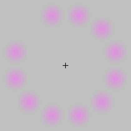 视错觉 视错觉图片 紫色圆点在跑