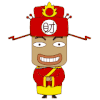 蘑菇头 恭喜发财 财神爷 发红包