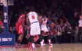 NBA 安东尼 篮球 对抗 背身 抛射 尼克斯 帅气过人 激烈对抗 劲爆体育
