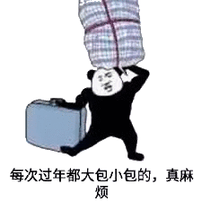 金馆长 熊猫人 每次过年都大包小包的 真麻烦