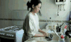 美女 洗碗 水龙头 水池