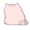 猫咪 背影 流汗 扭头