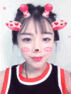 美女 大舌头 萌萌哒 可爱