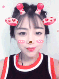美女 大舌头 萌萌哒 可爱