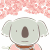 考拉 花朵 蝴蝶 飞舞