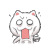 表情包 惊恐 猫斯拉