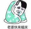 暴漫 文字表情包 老婆快来暖床 搞怪 逗趣 沙雕