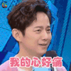 快乐大本营 何炅 我的心好痛 soogif soogif出品