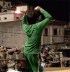 扭动 跳舞 绿色 舞动 butt