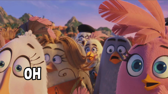 愤怒的小鸟 Angry Birds movie 惊叹 围观 人群 OMG