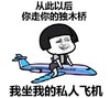 暴漫 文字表情包 从此以后你走你的独木桥我坐我的私人飞机 搞笑 逗 沙雕