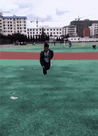 跳 空翻 失误 妈呀笑死我了